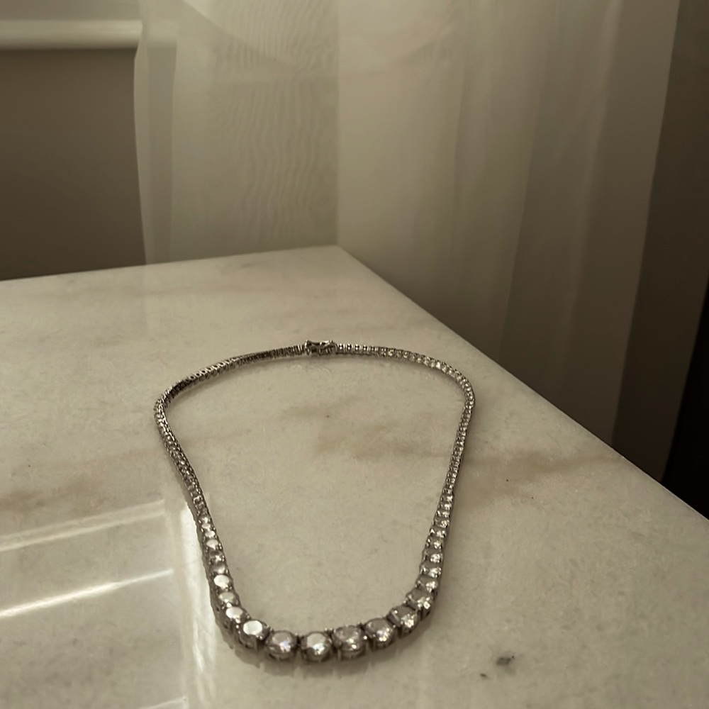 Cubic Zirconia 16” necklace